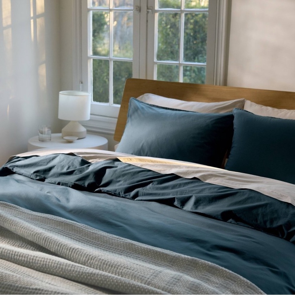 Parachute Deep Blue Duvet Cover Set